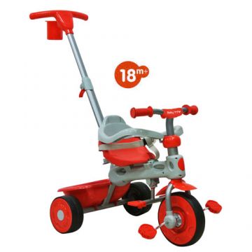 Loose learn Train Tricicleta Baby Trike 4 in 1 Deluxe Red - Triciclete.net