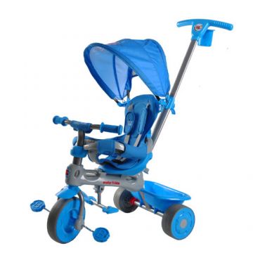 Tricicleta Baby Trike 4 in 1 Hippo Blue