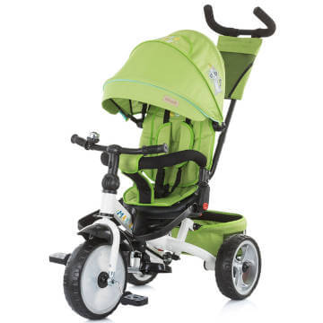 Tricicleta cu copertina si sezut reversibil Chipolino Max Relax green Tricicleta cu copertina si sezut reversibil Chipolino Max Relax green