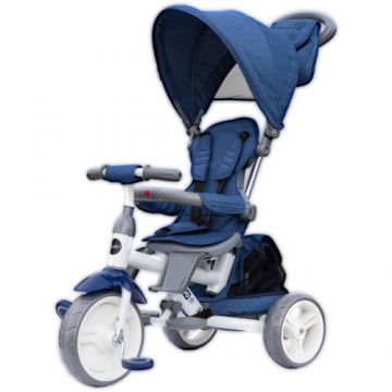 Tricicleta cu Sezut Reversibil Evo Albastru, Colectia 2019