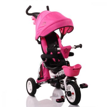 Tricicleta cu sezut reversibil Flexy Lux Pink