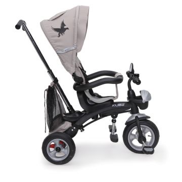 Tricicleta cu sezut reversibil si roti gonflabile Fenix Beige