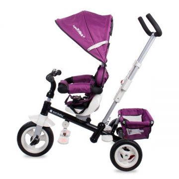 Tricicleta cu sezut reversibil Sun Baby 002 Super Trike Plus Burgundy