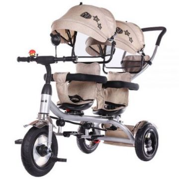 Tricicleta gemeni Chipolino 2Play mocca Tricicleta gemeni Chipolino 2Play mocca