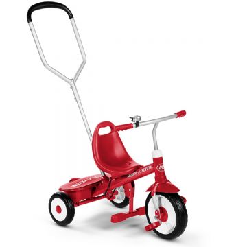 Tricicleta multifunctionala Radio Flyer Sterr and Stroll, Rosu