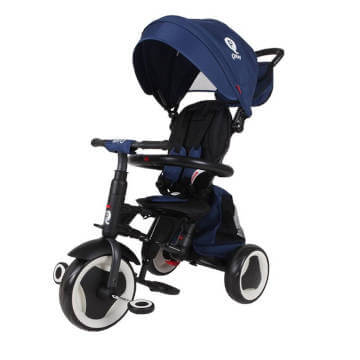 Tricicleta pliabila pentru copii Qplay Rito+ Albastru