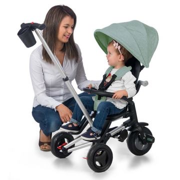 Tricicleta ultrapliabila cu roti Eva Qplay Nova verde menta