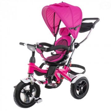 Tricicleta cu sezut reversibil EURObaby T307 - Roz