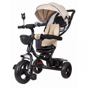 Tricicleta cu sezut rotativ Ecotoys JM-066-9 - Bej Tricicleta cu sezut rotativ Ecotoys JM-066-9 - Bej
