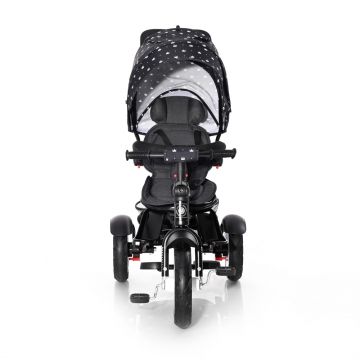 Tricicleta multifunctionala 4 in 1 Neo Air roti mari cu camera Black Crowns