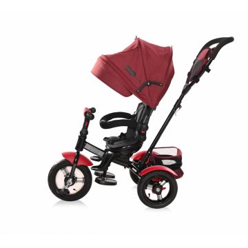 Tricicleta multifunctionala 4 in 1 Neo Air roti mari cu camera Red Black Luxe