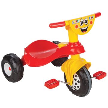 Tricicleta pentru copii Pilsan Smart Red cu pedale,design ergonomic si durabil,roti rezistente,usor de manevrat de la 3 ani pana la 35 kg,claxon inclus Tricicleta pentru copii Pilsan Smart Red cu pedale,design ergonomic si durabil,roti rezistente,usor de manevrat de la 3 ani pana la 35 kg,claxon inclus