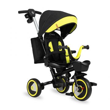 Tricicleta Pliabila 5 in 1 cu Scaun Rotativ 360 Momi INVIDIA Black Tricicleta Pliabila 5 in 1 cu Scaun Rotativ 360 Momi INVIDIA Black