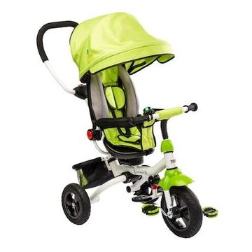 Tricicleta pliabila cu scaun reversibil Toyz by Caretero Wroom Green Tricicleta pliabila cu scaun reversibil Toyz by Caretero Wroom Green
