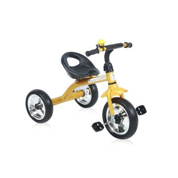 Bertoni - Tricicleta pentru copii A28 roti mari Golden Black