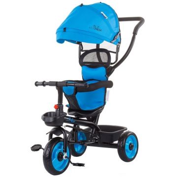 Tricicleta copii, Chipolino, Pulse ocean Mecanism de pedalare libera, Suport picioare, Control al directiei, Transformabila