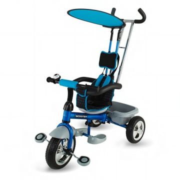 DHS - Tricicleta Scooter plus multifunctionala Albastru