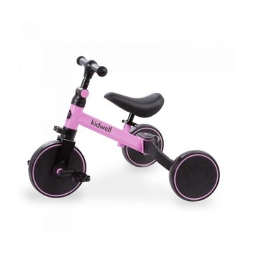 Tricicleta copii, Kidwell cu pedale 3 in 1 Pico Pink