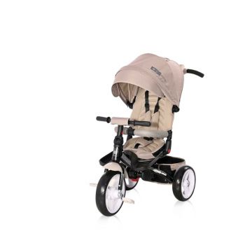 Tricicleta copii, Lorelli, Jaguar Eva Wheels Suport picioare, Control al directiei, Rotire 360 grade, Scaun reglabil, Bej Tricicleta copii, Lorelli, Jaguar Eva Wheels Suport picioare, Control al directiei, Rotire 360 grade, Scaun reglabil, Bej