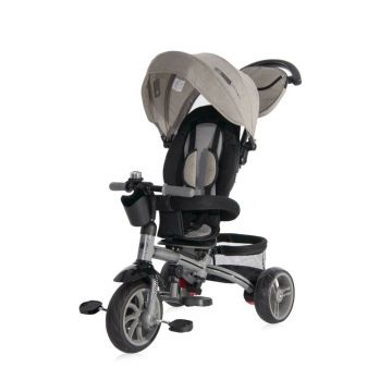 Lorelli - Tricicleta Rocket Suport picioare, Control al directiei, Scaun reglabil, Gri