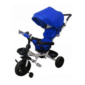 Tricicleta copii, R-Sport, T4 Suport picioare, Control al directiei, Rotire 360 grade, Albastru