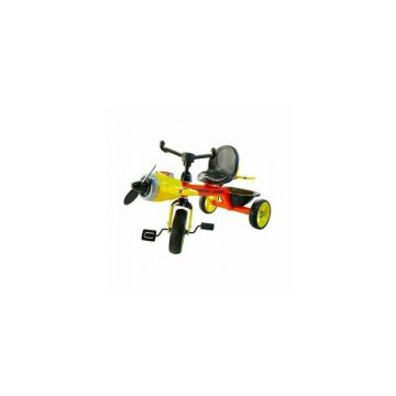 Tricicleta copii, Roben toys, cu elice, lumina si muzica, portocaliu