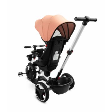 Tricicleta cu maner parental si scaun reversibil Toyz Dash roz