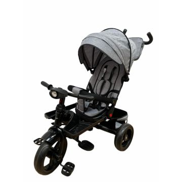 Tricicleta cu scaun reversibil si pozitie de somn, SL02 - Gri