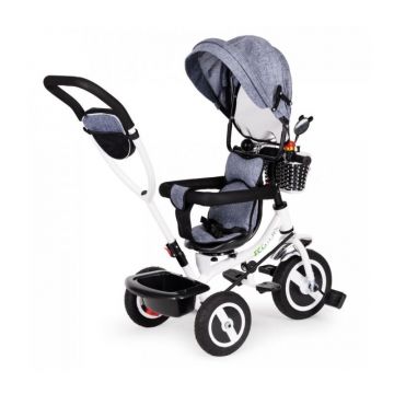 Tricicleta cu sezut rotativ Ecotoys JM-066-9L - Gri