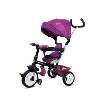 Tricicleta copii, Fresh 360 Mecanism de pedalare libera, Control al directiei, Scaun reversibil, Violet