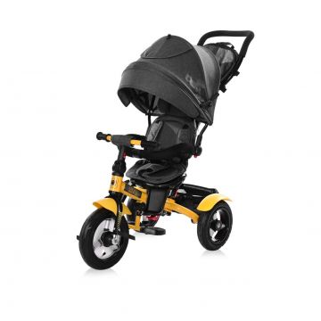 Tricicleta multifunctionala, cu roti gonflabile, 4 in 1, Lorelli Neo Air, Yellow Black Tricicleta multifunctionala, cu roti gonflabile, 4 in 1, Lorelli Neo Air, Yellow Black