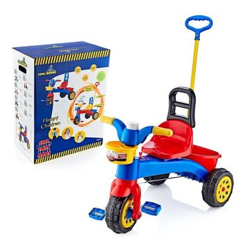 Tricicleta pentru copii cu claxon si control parental Sweet Red in cutie