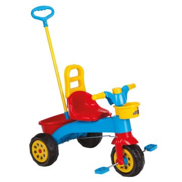 Tricicleta pentru copii cu claxon si control parental Sweet Red