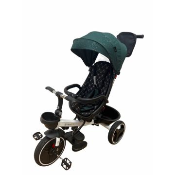 Tricicleta pliabila, cu pozitie de somn si scaun reversibil, SL01 - verde