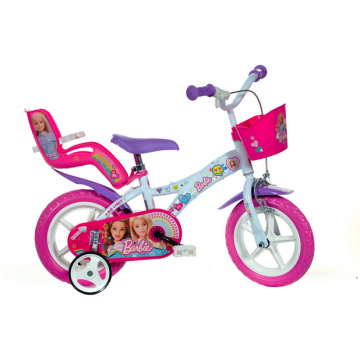 Bicicleta copii Barbie la plimbare 12 inch Bicicleta copii Barbie la plimbare 12 inch