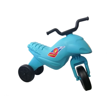 Motocicleta Copii cu trei roti fara pedale mediu culoarea Albastru Deschis