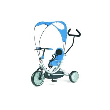 Tricicleta copii, Italtrike, Oko Mecanism de pedalare libera, Control al directiei, Albastru