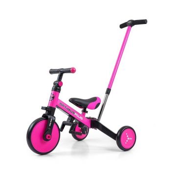 Tricicleta cu maner parental, Optimus Plus 4in1, Pink