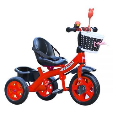 Tricicleta cu pedale pentru copii 2-5 ani, Rosie