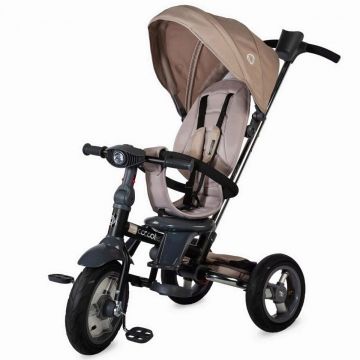 Tricicleta multifunctionala 4 in 1 cu sezut reversibil Coccolle Velo Air, Bej
