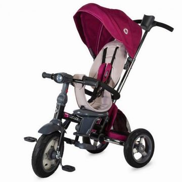 Tricicleta multifunctionala 4 in 1 cu sezut reversibil Coccolle Velo Air, Violet