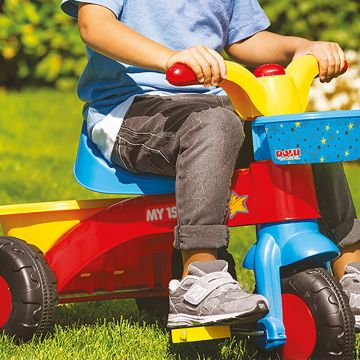 Tricicleta pentru copii Dolu Buclucasa cu pedale, claxon, greutate maxima suportata 30 kg