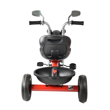 Tricicleta pentru copii Piccolino LM Fancy rosie, cu pedale , roti din spuma Eva, greutate maxima admisa 40 kg