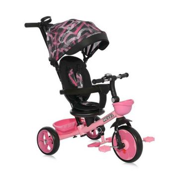 Tricicleta copii, Revel, sezut rotativ la 360 grade, 1-5 Ani, Pink