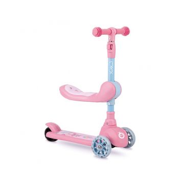 Tricicleta copii, Trotineta transformabila 2in1 Momi, KiuruPink