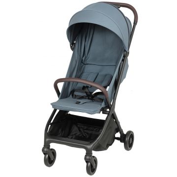 AIYAPLAY Cărucior Ușor 6.3kg pentru Copii 0-3 Ani Pliabil cu o Mână, Cărucior Compact Reclinabil cu Copertină și Suport pentru Picioare Reglabil, Roți și Coș de Depozitare, Până la 15 kg, Albastru | Aosom Romania
