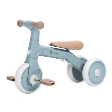 Bicicleta/tricicleta, Petite&Mars, Bingo, 3 in 1, Multifunctionala, Cu/fara pedale, Ghidon directionabil, Sa reglabila pe inaltime, 2.3 kg, Pana la 25 kg, 12-36 luni, Albastru