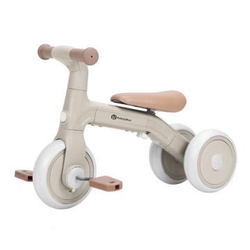 Bicicleta/tricicleta, Petite&Mars, Bingo, 3 in 1, Multifunctionala, Cu/fara pedale, Ghidon directionabil, Sa reglabila pe inaltime, 2.3 kg, Pana la 25 kg, 12-36 luni, Bej