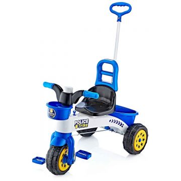 Prima mea tricicleta cu maner si claxon, Politie
