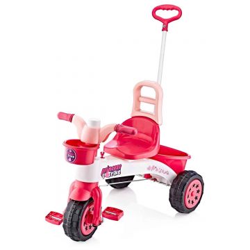 Prima mea tricicleta cu maner si claxon, Princess